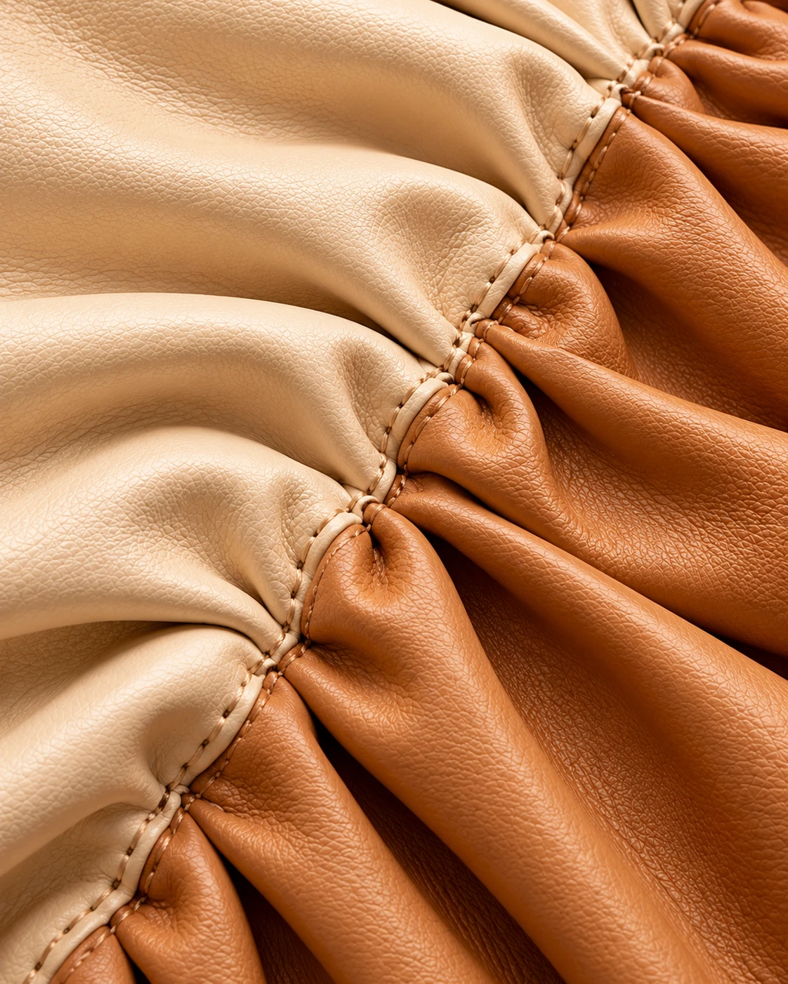 Leather Ruching